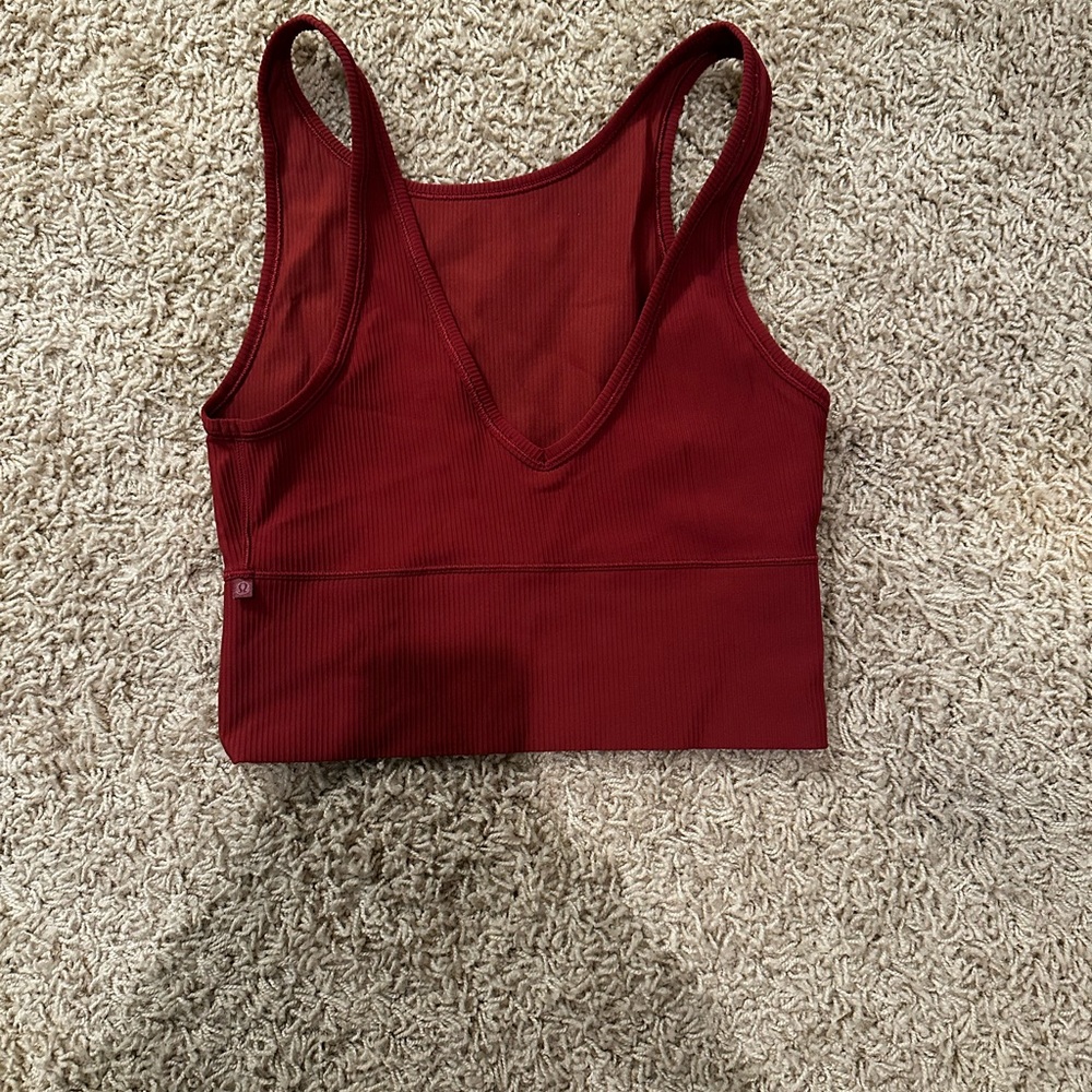 lululemon athletica Red Tank Top